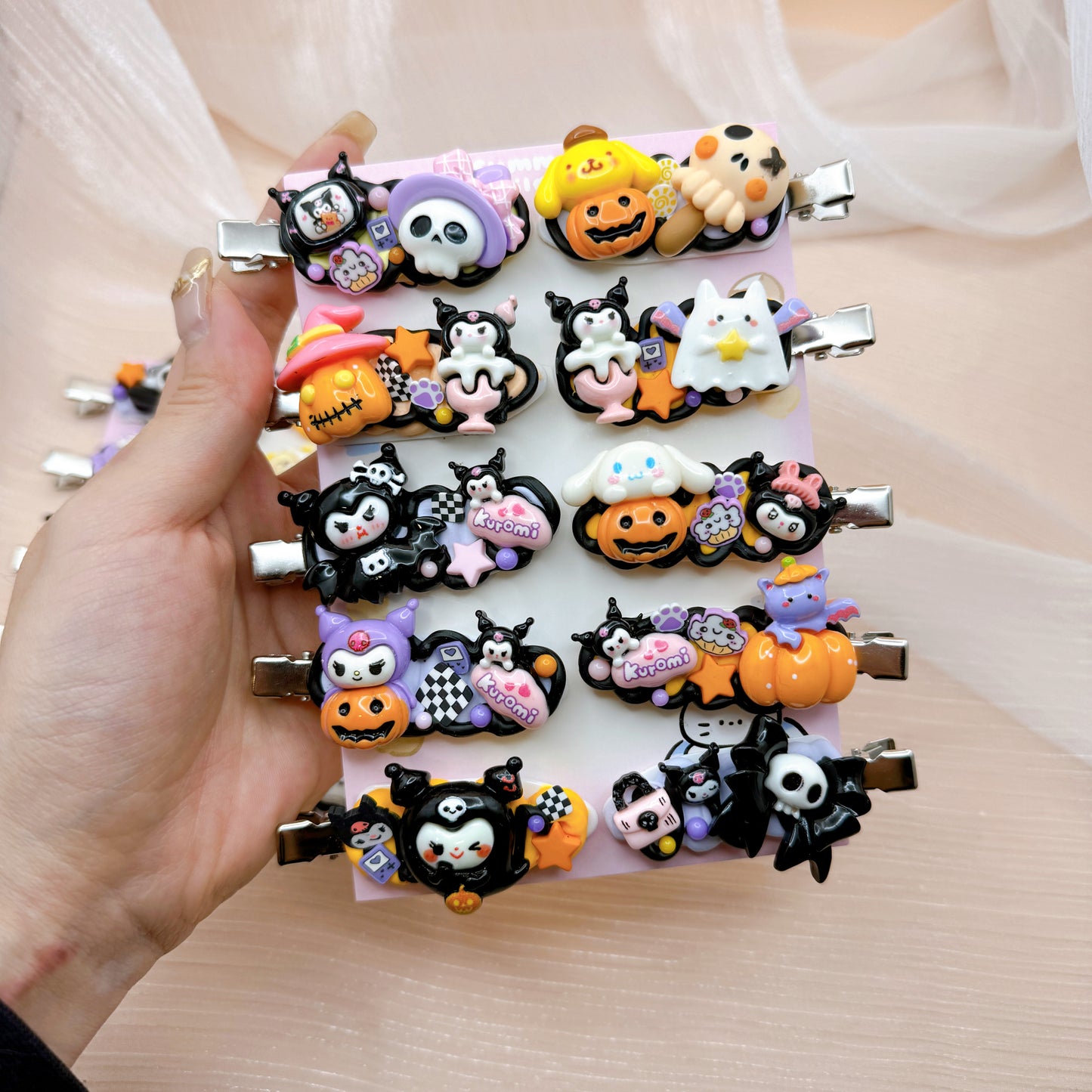 Spooky Hair Clips(Random 1)