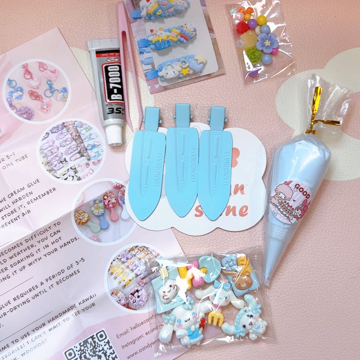 Decoden Hair Clips DIY Kit