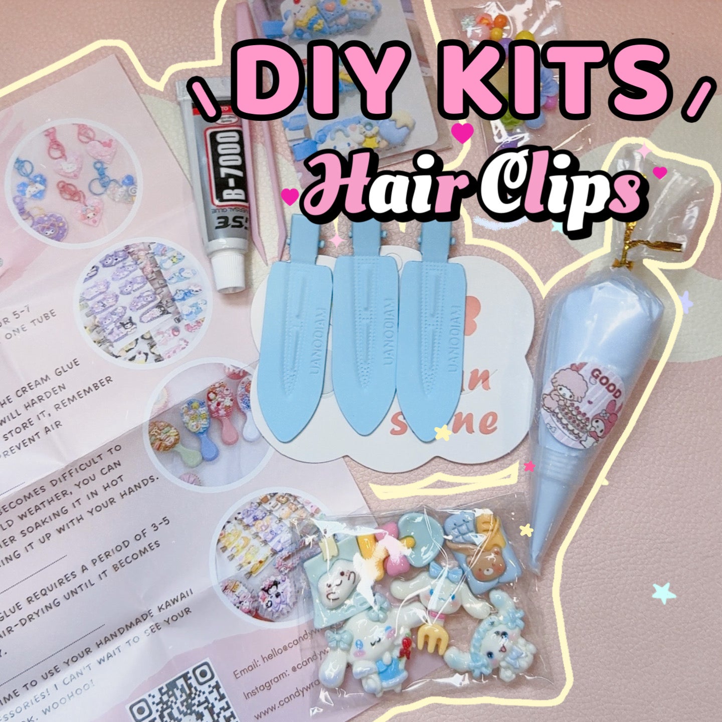 Decoden Hair Clips DIY Kit