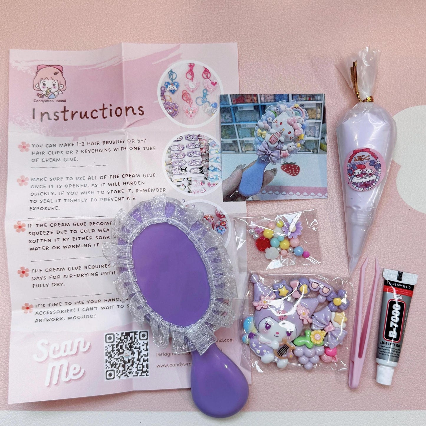 Decoden Hairbrush DIY Kit