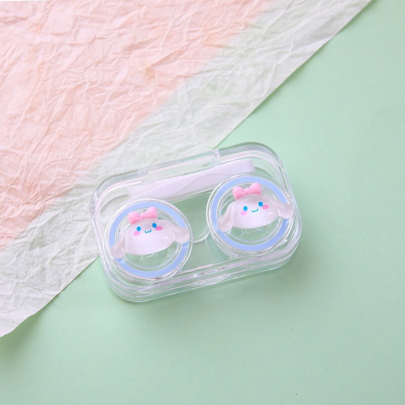 Kawaii Contact Lens Case, portable Contact Box, Cartoon Contact Box, Kuromi, Cinnamoroll, My Melody, Pochacco, Pompompurin