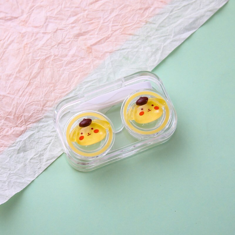 Kawaii Contact Lens Case, portable Contact Box, Cartoon Contact Box, Kuromi, Cinnamoroll, My Melody, Pochacco, Pompompurin