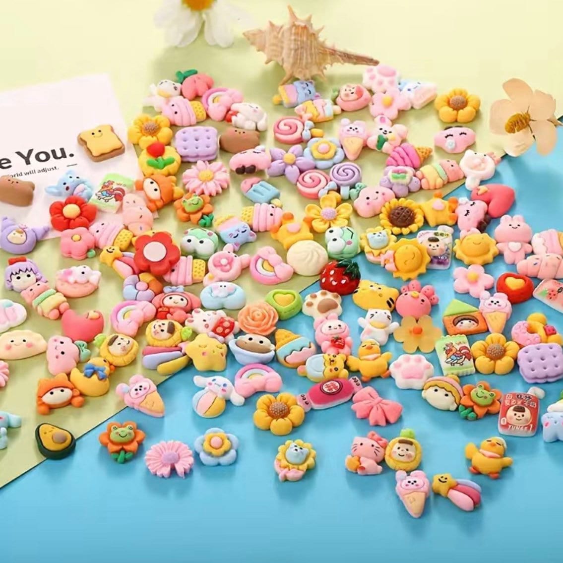 Kawaii Charms(20pcs), DIY Supplies, Decoden Supplies,Cream Glue Phone Case Accessory, Water Cup Sticker, Fridge Magnets