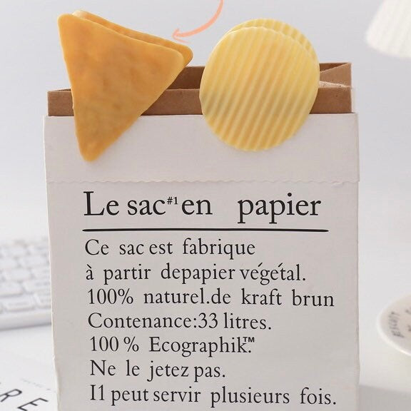 Funny paper clips, snack clips, food clips, binder clips, journal clips, cute stationery