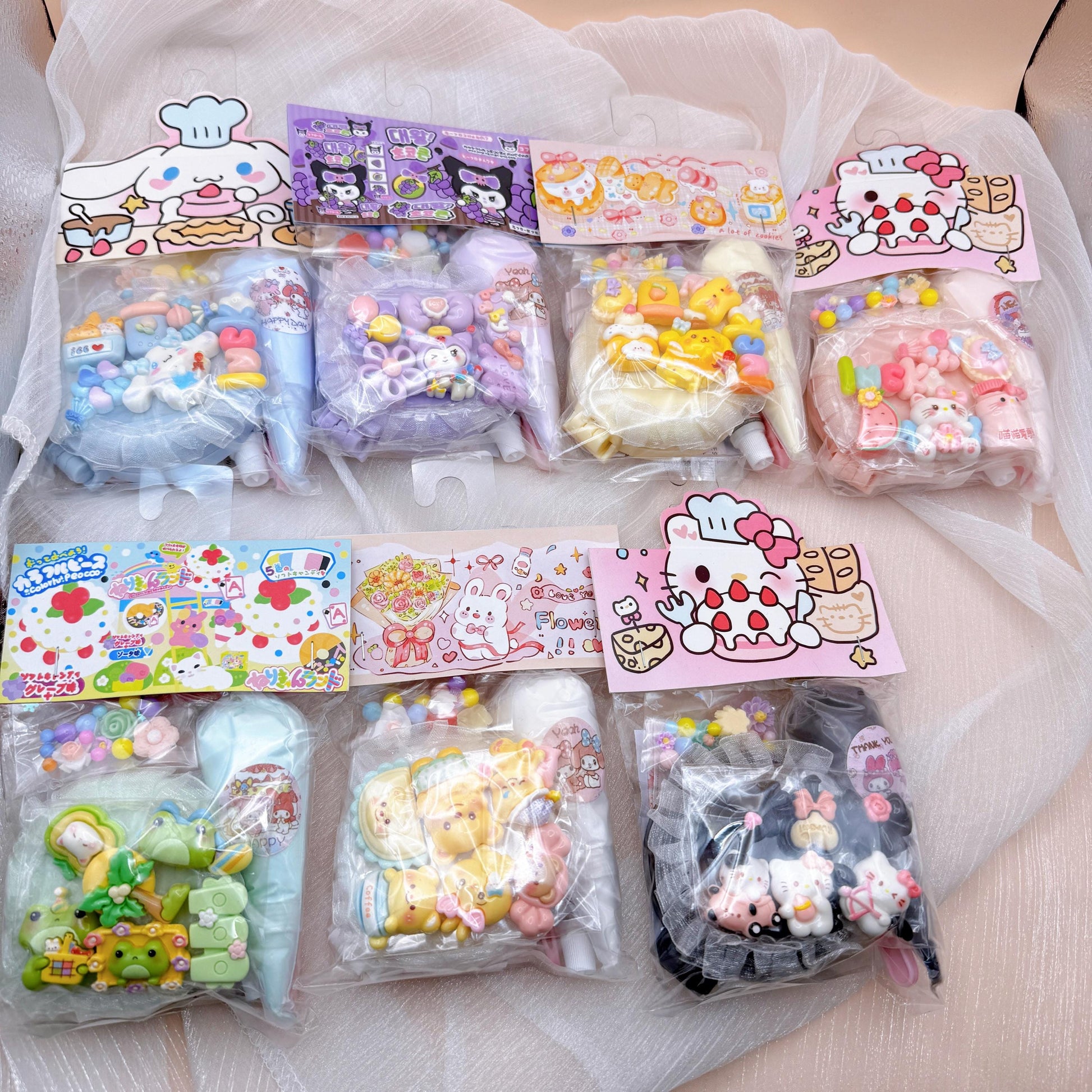 Decoden Pop Out Brush with Mirror DIY Kit, Handmade Brush, Kawaii Compact Mirror, Girl Hairbrush, DIY craft kit