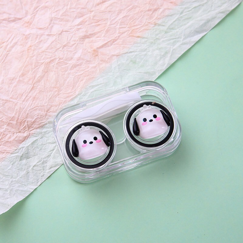 Kawaii Contact Lens Case, portable Contact Box, Cartoon Contact Box, Kuromi, Cinnamoroll, My Melody, Pochacco, Pompompurin