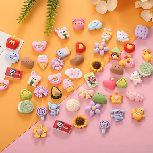 Kawaii Charms(20pcs), DIY Supplies, Decoden Supplies,Cream Glue Phone Case Accessory, Water Cup Sticker, Fridge Magnets