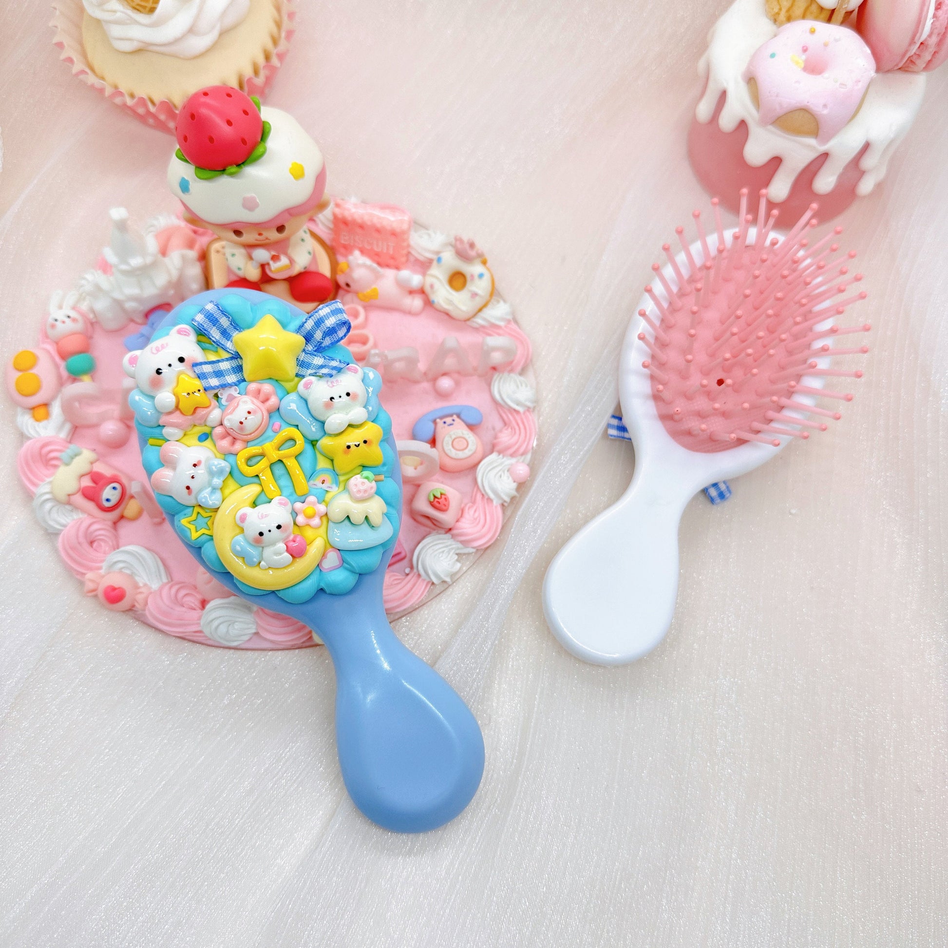 Handmade Kawaii hairbrush CandyWrap Island